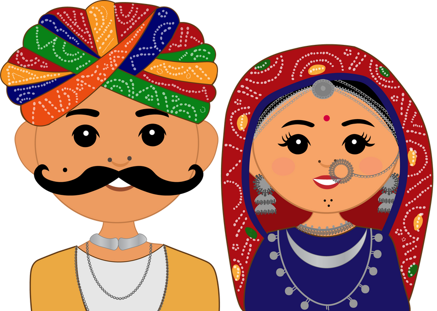 rajasthani couple indian couple traditional rajasthan dress