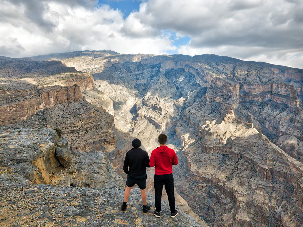 Overlooking Jabal Shams in Oman